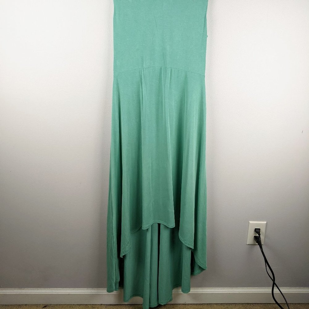 BCBG Max Azria Aqua Fara High Low Jersey Dress L - Picture 3 of 9